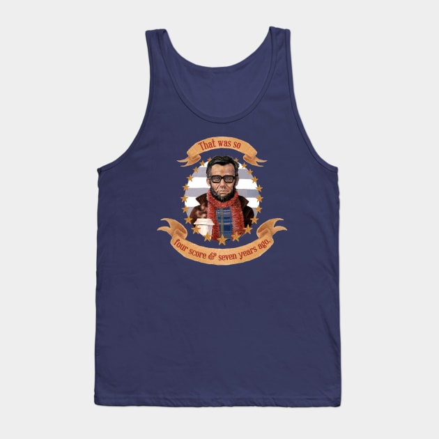 Hipster Lincoln Tank Top by SBuzzard